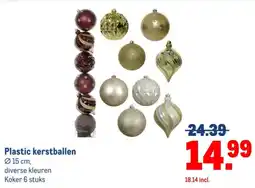 Makro Plastic kerstballen aanbieding