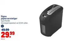 Makro Sigma papiervernieter aanbieding
