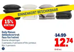 Makro Daily Maison dekbedovertrek aanbieding