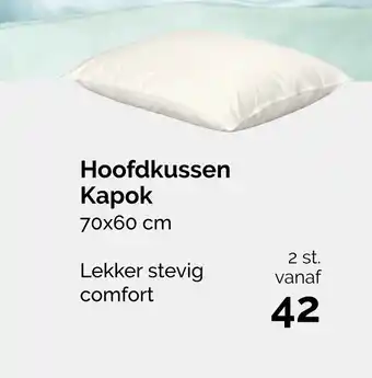 Beter Bed Hoofdkussen kapok 70x60 cm aanbieding