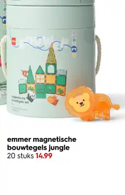 HEMA Emmer magnetische bouwtegels jungle aanbieding
