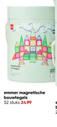 HEMA Emmer magnetische bouwtegels aanbieding