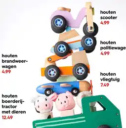 HEMA houten scooter aanbieding