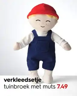 HEMA verkleedsetje tuinbroek met muts aanbieding