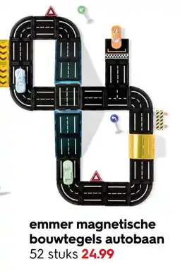 HEMA emmer magnetische bouwtegels autobaan aanbieding