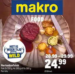 Makro makro Hertenbiefstuk aanbieding