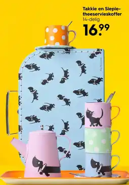 HEMA Takkie en Siepie-theeservieskoffer aanbieding