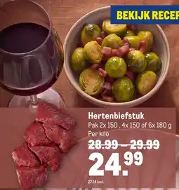 Makro Hertenbiefstuk aanbieding