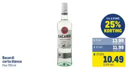 Makro Bacardi carta blanca aanbieding