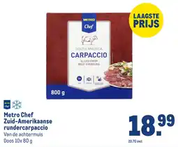 Makro Metro Chef Zuid-Amerikaanse rundercarpaccio aanbieding