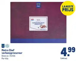 Makro Metro Chef varkensprocurateur aanbieding