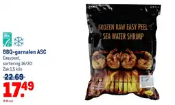 Makro BBQ-garnalen ASC aanbieding