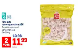 Makro Fine Life rauwe garnalen ASC aanbieding