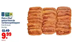 Makro Metro Chef gemarineerde varkensspeklappen aanbieding