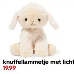HEMA knuffellammetje met licht aanbieding