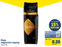 Makro rioba cappuccino-topping aanbieding