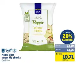 Makro Metro Chef vegan kip chunks aanbieding