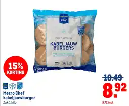 Makro Metro Chef kabeljauwburger aanbieding