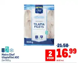 Makro Metro Chef tilapiafilet ASC aanbieding