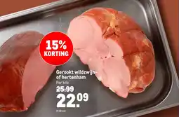 Makro Gerookt wildzwijn of hertenham aanbieding