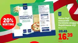 Makro Metro Chef mozzarella fiordilatte snippers aanbieding