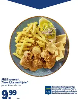 Makro metro chef 7 heerlijke maaltijden aanbieding