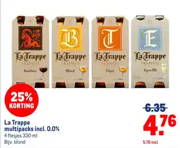 Makro La Trappe multipacks incl. 0.0% aanbieding