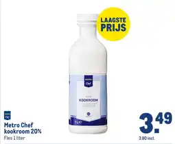 Makro Metro Chef kookroom 20% aanbieding