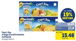 Makro Capri-Sun orange of multivitamine multipack aanbieding