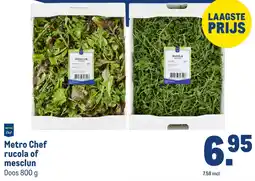 Makro Metro Chef rucola of mesclun aanbieding