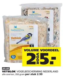 Ranzijn Vogelbescherming Nederland Vetblok aanbieding