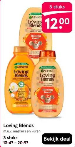 Etos Garnier Loving Blends aanbieding