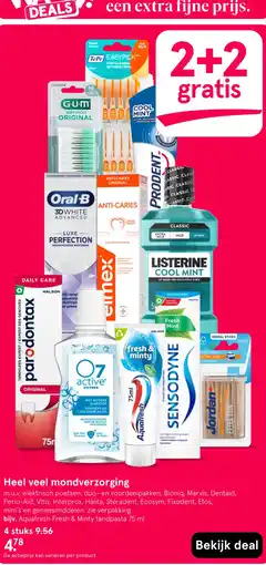 Etos Aquafresh Fresh & Minty tandpasta 75 ml aanbieding