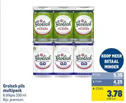 Makro Grolsch pils multipack aanbieding