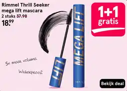 Etos Rimmel thrill seeker mega lift mascara aanbieding