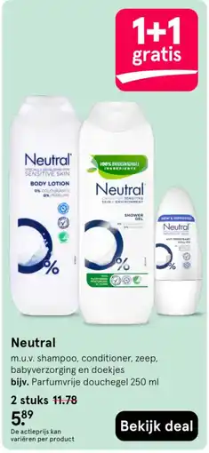 Etos Neutral douchegegel aanbieding