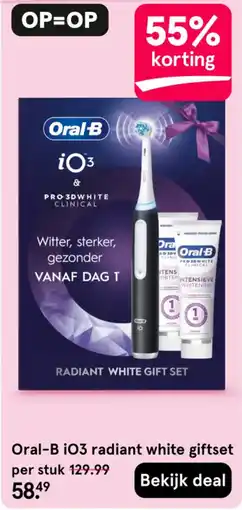 Etos Oral-B iO3 radiant white giftset aanbieding