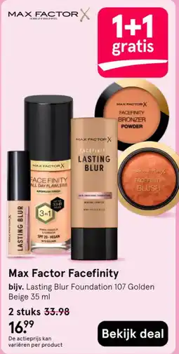 Etos Max Factor Facefinity aanbieding