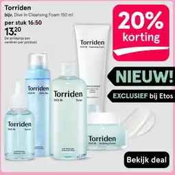 Etos Torriden Dive In Cleansing Foam aanbieding