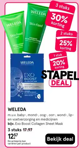 Etos weleda exo boost collagen sheet mask aanbieding