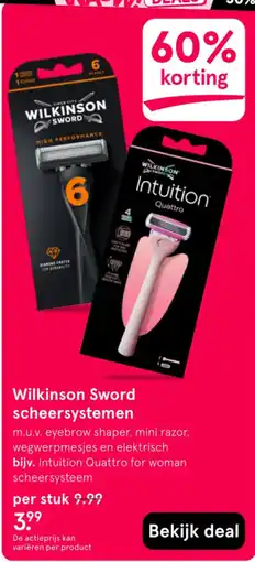 Etos Wilkinson Sword scheersystemen aanbieding