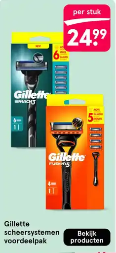 Etos Gillette scheersystemen voordeelpak aanbieding