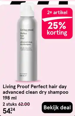 Etos Living Proof Perfect hair day advanced clean dry shampoo aanbieding