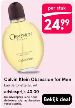 Etos Calvin Klein Obsession for Men aanbieding