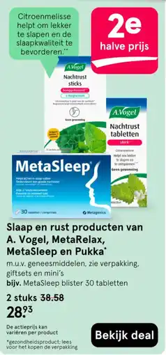 Etos A.Vogel MetaSleep aanbieding