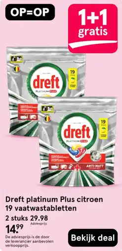 Etos Dreft platinum Plus citroen aanbieding