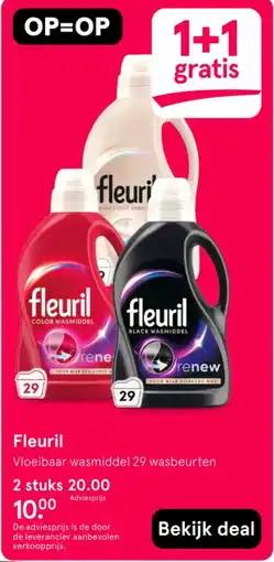 Etos fleuril vloeibaar wasmiddel aanbieding