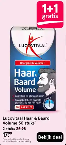 Etos Lucovitaal Haar & Baard Volume aanbieding