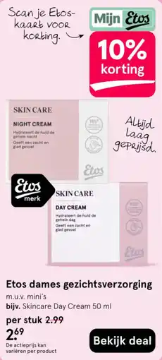 Etos Etos dames gezichtsverzorging aanbieding
