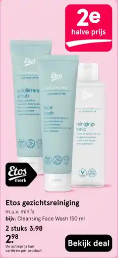 Etos Etos gezichtsreiniging aanbieding